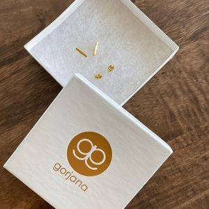 Gorjana T bar Taner Mini Stud Earrings - 18k gold plated